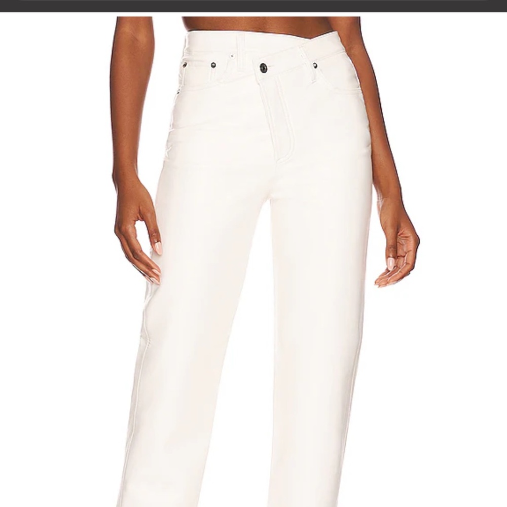 Agolde leather jeans